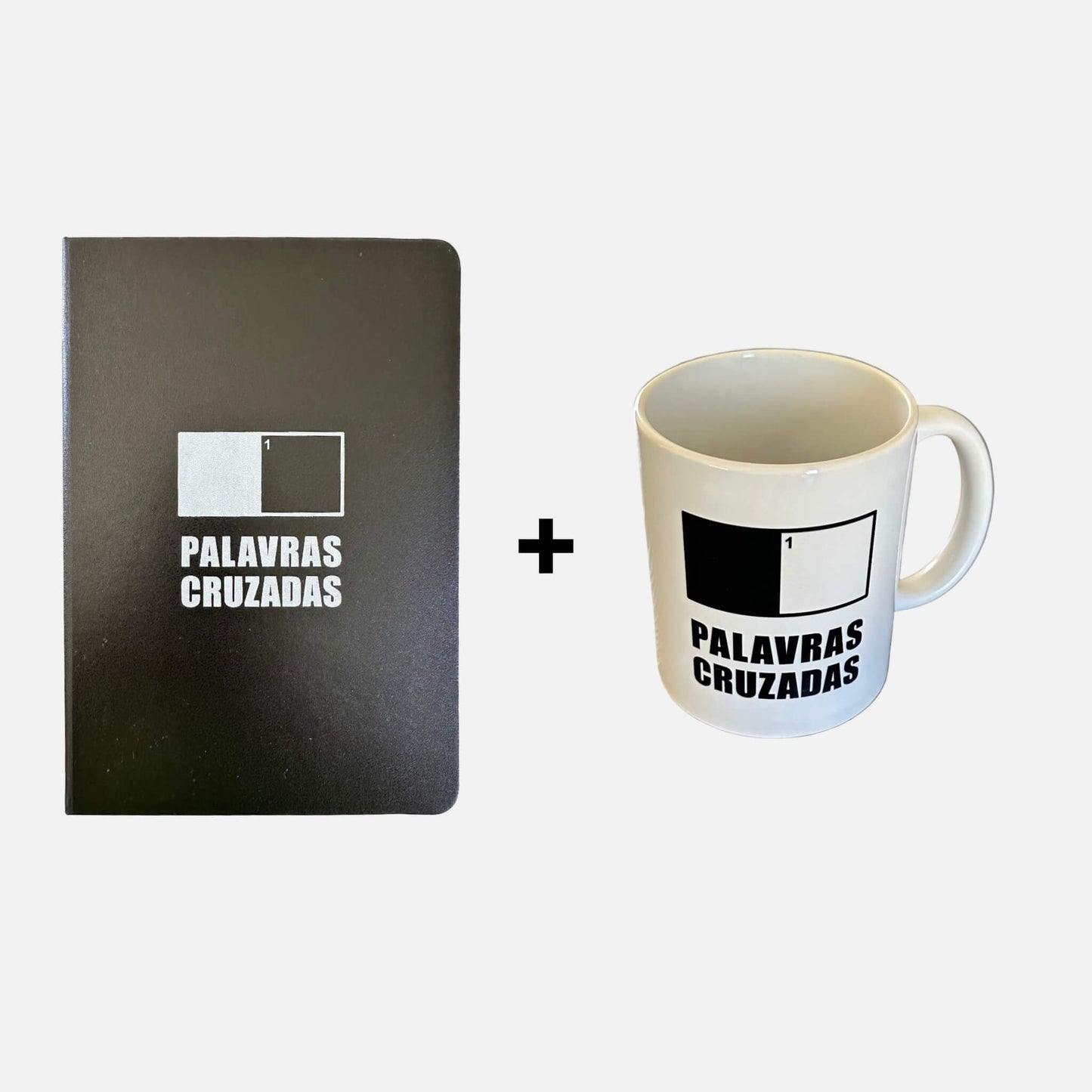 PROMOÇÃO: Caderno quadriculado + Caneca de Palavras Cruzadas