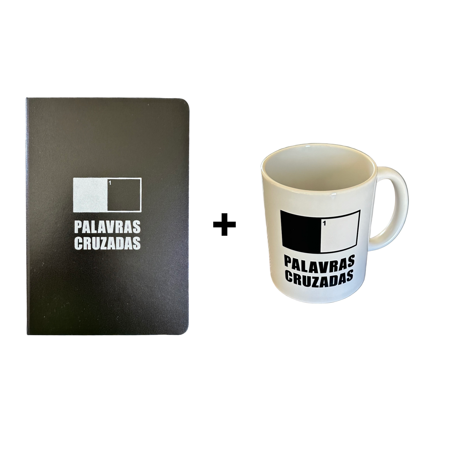 PROMOÇÃO: Caderno quadriculado + Caneca de Palavras Cruzadas